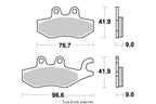 Plaquettes Kyoto de frein arrière - Piaggio X7 125 Evo ie 2009-2011