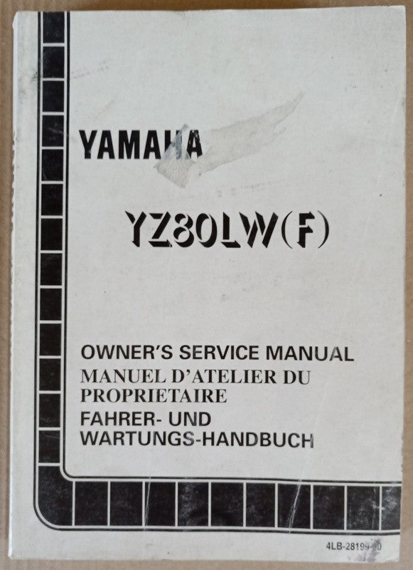 Manuel atelier Yamaha YZ 80 LW(F) 1994 - ref.00036