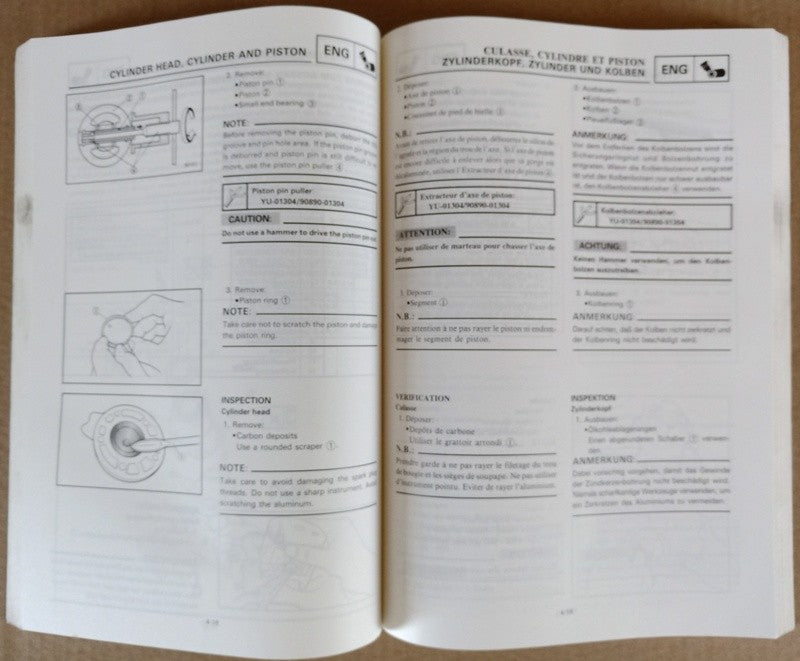 Manuel atelier Yamaha YZ80 (H)/LC LW(H) 1996 - ref.00039