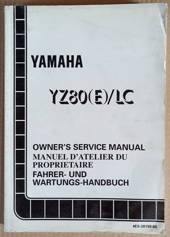 Manuel atelier Yamaha YZ80 (E)/LC 1993 - ref.00070