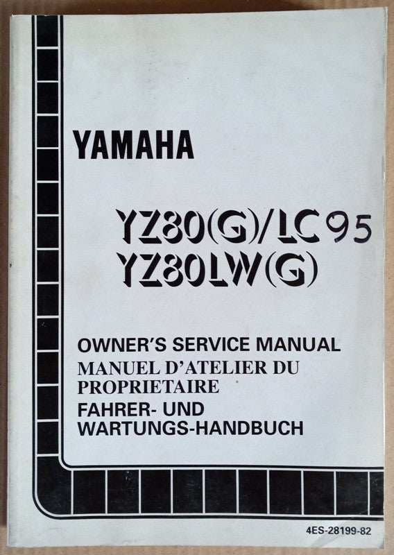 Manuel atelier Yamaha YZ 80 (G)/LC-LW(G) 1995 - ref.00071