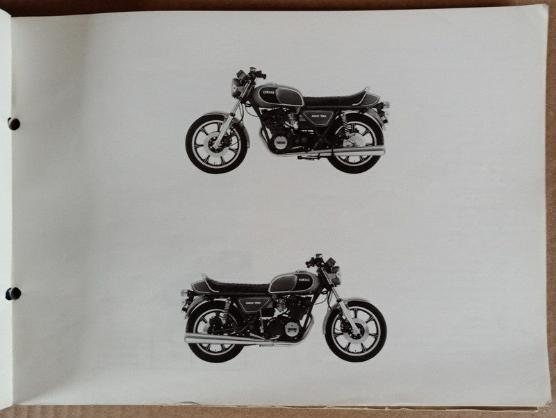 Parts list Yamaha 750 XS 1979 - ref.00083