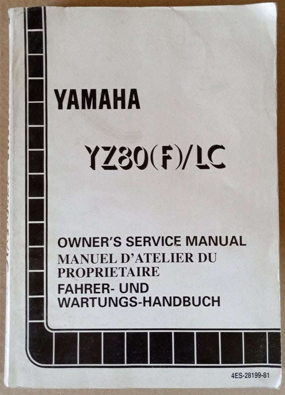 Manuel atelier Yamaha YZ 80 (F)LC 1994 - ref.00094