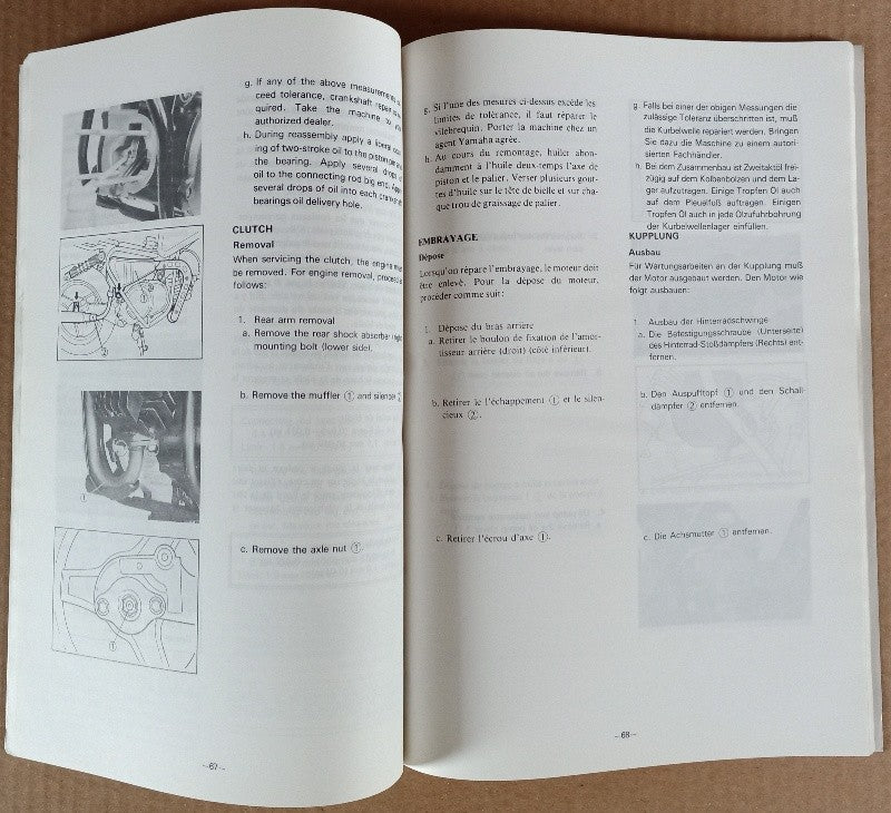 Manuel atelier Yamaha PW50 (F) 1994 - ref.00117