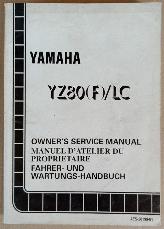 Manuel atelier Yamaha YZ 80 (F)LC 1994 - ref.00164