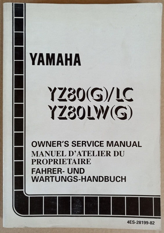 Manuel atelier Yamaha YZ80 (G)/LC LW(G) 1995 - ref.00165