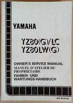 Manuel atelier Yamaha YZ80 (G)/LC LW(G) 1995 - ref.00165