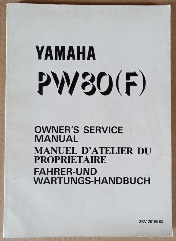 Manuel atelier Yamaha 80 PW (F) 1994 - ref.00207