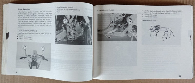 Manuel du propiétaire Kawasaki KX 85, KX 100 2001 - ref.00229