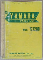 Parts list Yamaha YZ 125 (D) 1977 - ref.00276