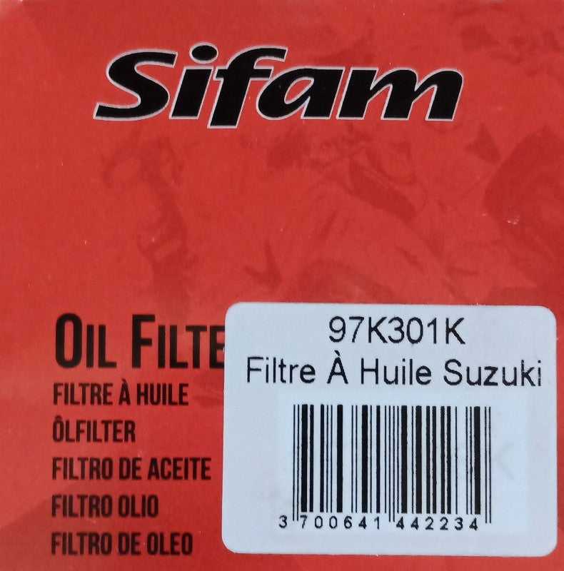 Filtre à huile Sifam type 97K301K - Similaire HF138