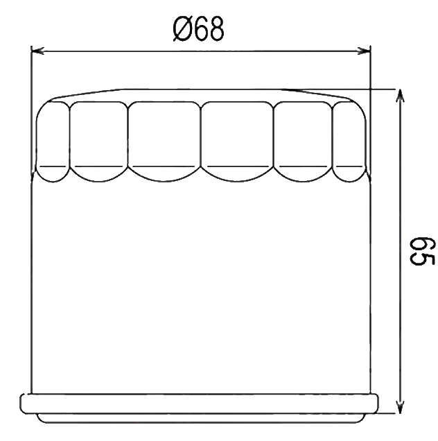 Filtre à huile Sifam type 97K301K - Similaire HF138