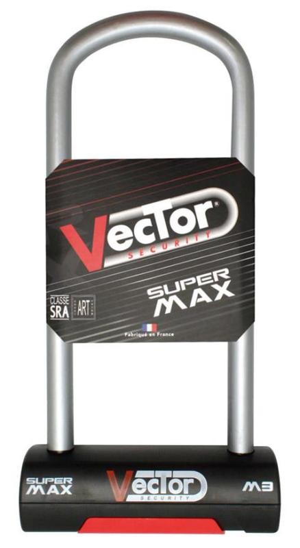 Antivol U VECTOR Super Max M3 - SRA - 105x270 mm intérieur