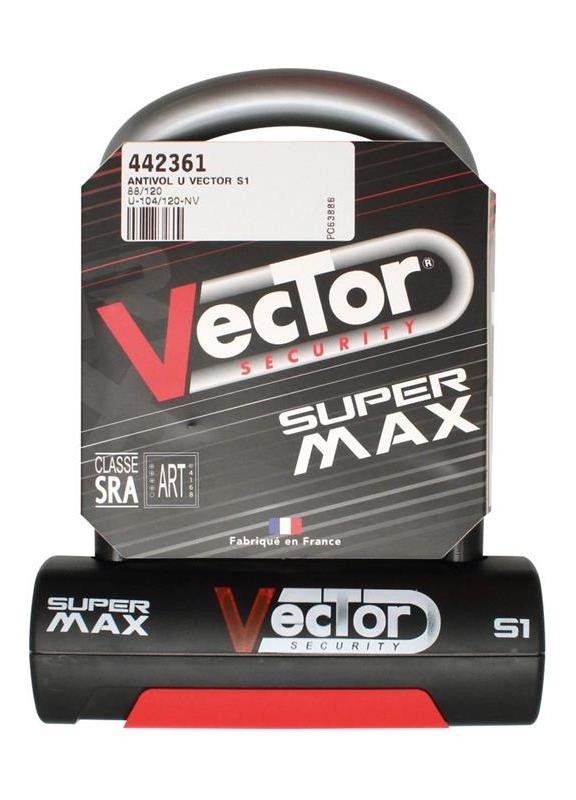 Antivol U VECTOR Super Max S1 - SRA - 85x130 mm intérieur