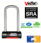 Antivol U VECTOR Super Max S2 - SRA - 85x200 mm intérieur