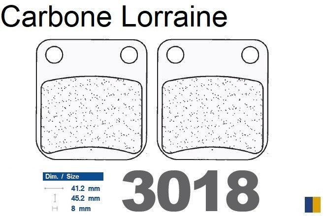 Plaquettes de frein Carbone Lorraine type 3018 SC