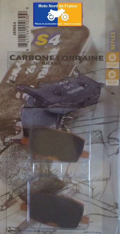 Plaquettes Carbone Lorraine de frein avant - Yamaha 80 TZR 1992-2008