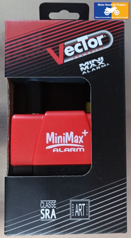 Antivol bloque-disque VECTOR Minimax Alarm+ homologué SRA