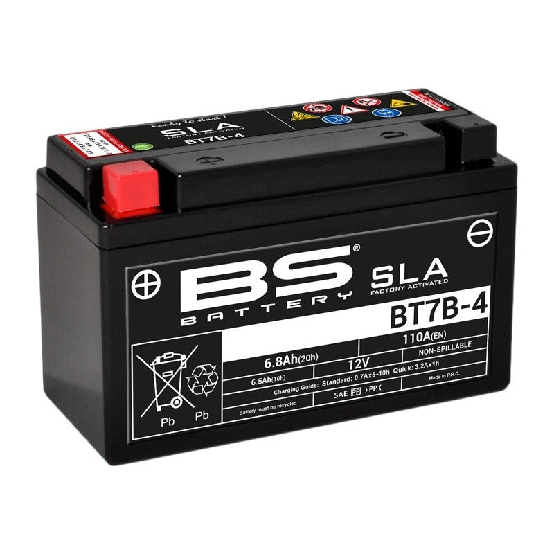 Batterie BS BATTERY BT7B-4 SLA sans entretien prête à l'emploi