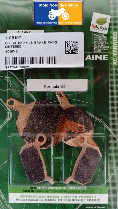 Plaquettes de frein Carbone Lorraine type 4019VX