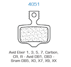 Plaquettes de frein Carbone Lorraine type 4051ECX