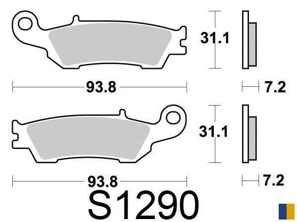 Plaquettes de frein Kyoto semi-métal type S1290