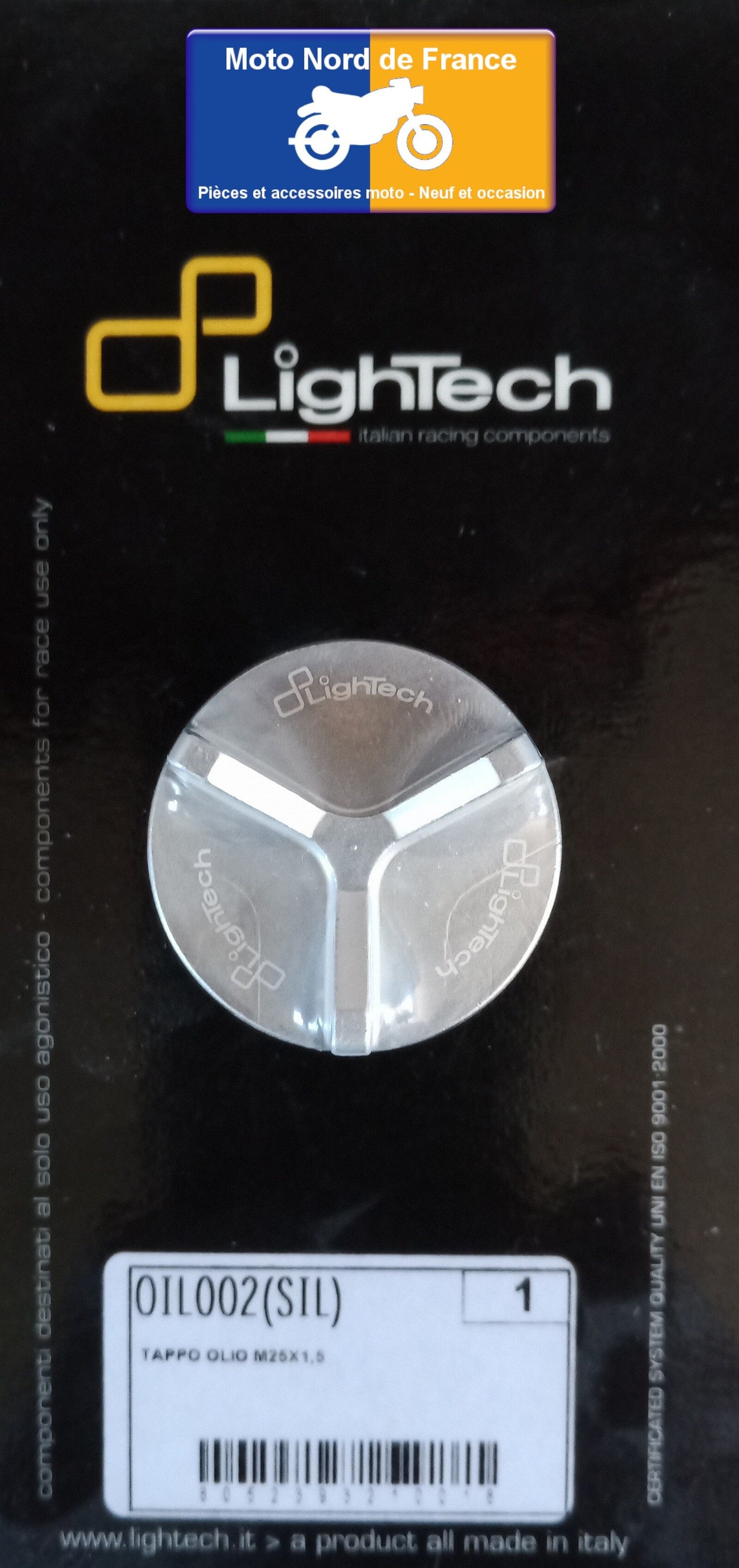 Bouchon de carter d'huile LighTech - 3 branches - M25x1.25