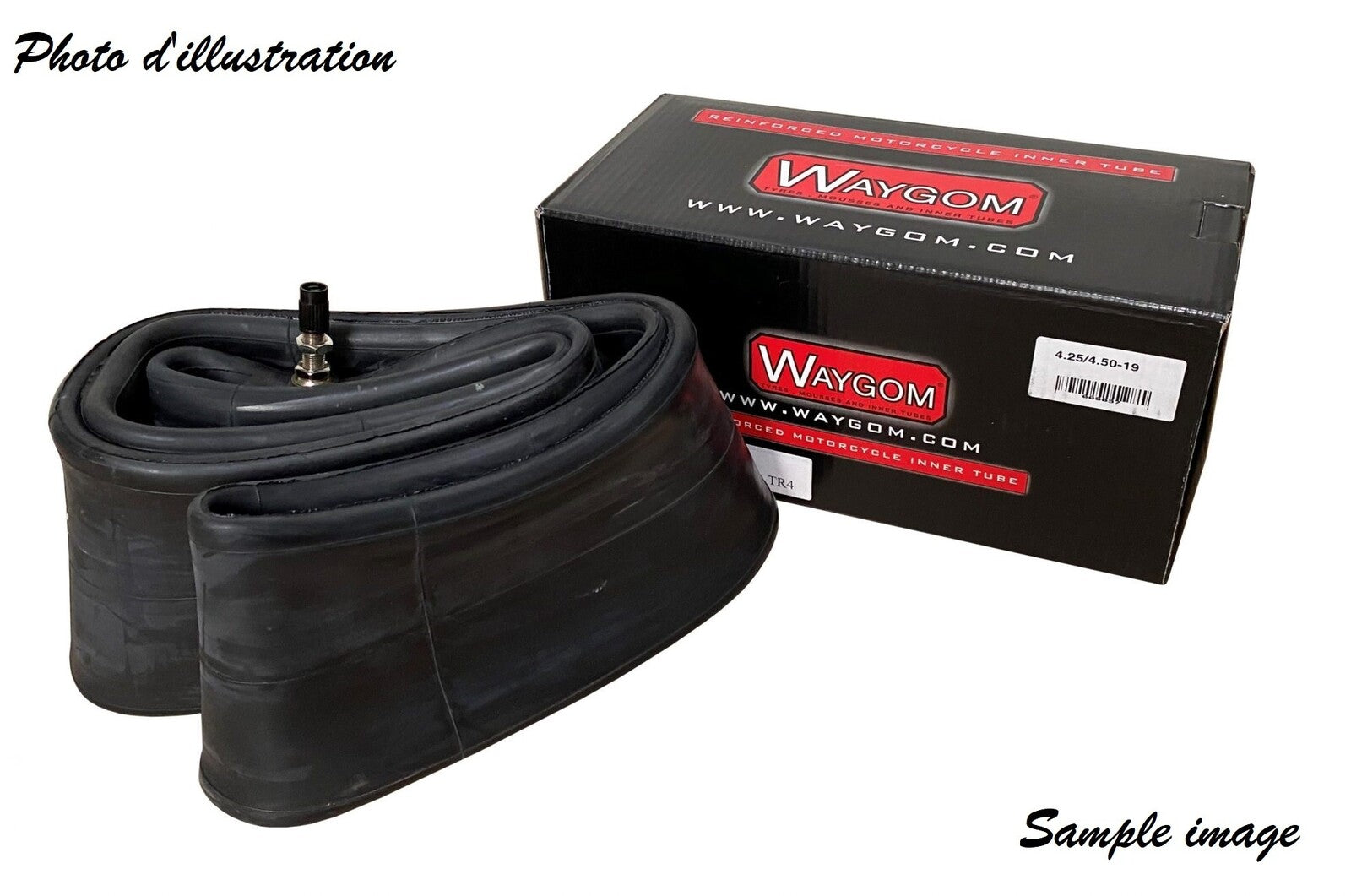 Chambre à air Waygom standard 2.25"/2.5"-17" 70/100-17" valve droite