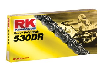 Chaine RK pas de 530 type DR spéciale dragster + attache rapide