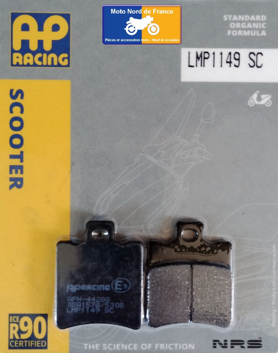 Plaquettes de frein AP Racing type LMP1149SC scooter