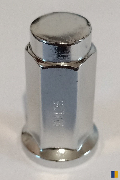 16 écrous plats chromés de roue - ITP - M10x1.25