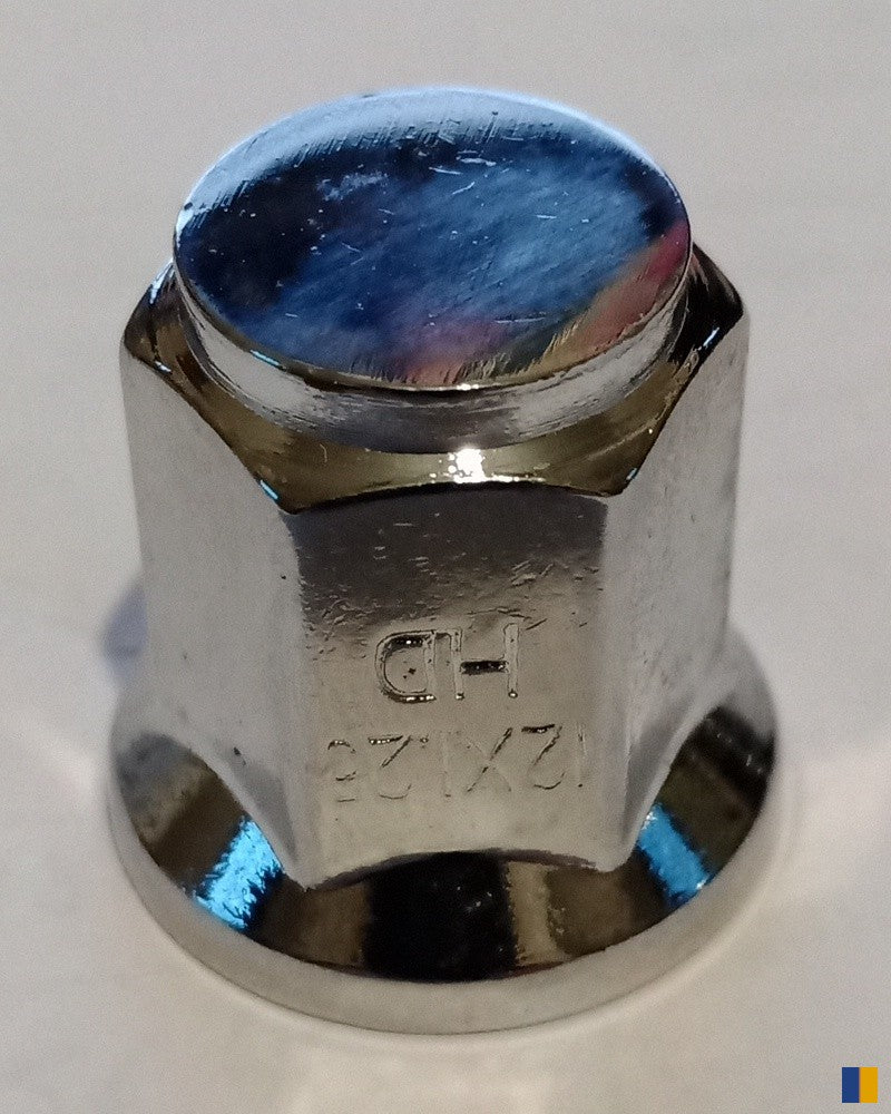 16 écrous plats chromés de roue - ITP - M12x1.25