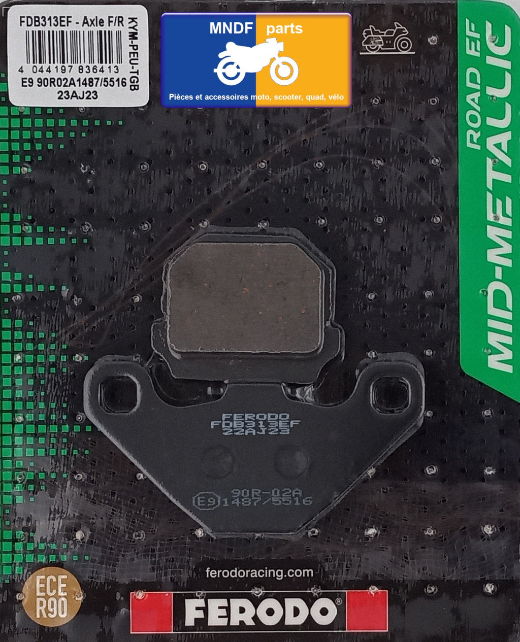 Plaquettes de frein Ferodo semi-métal type FDB313EF