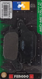 Plaquettes de frein Ferodo semi-métal type FDB754EF