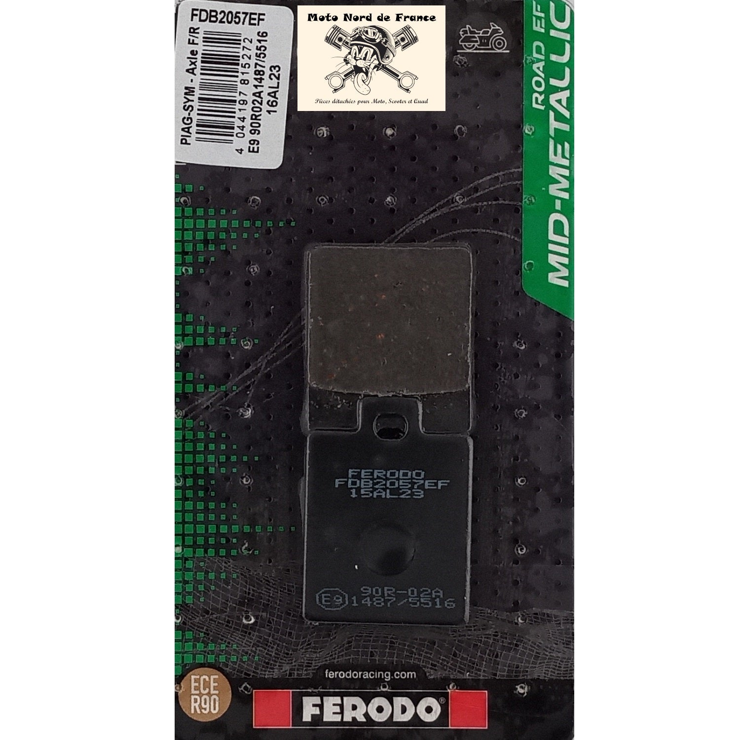 Plaquettes de frein Ferodo semi-métal type FDB2057EF