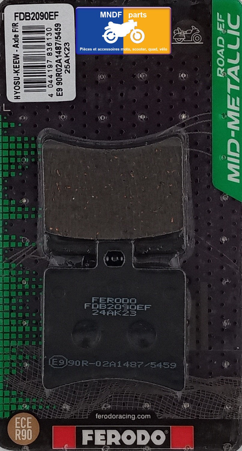Plaquettes de frein Ferodo semi-métal type FDB2090EF