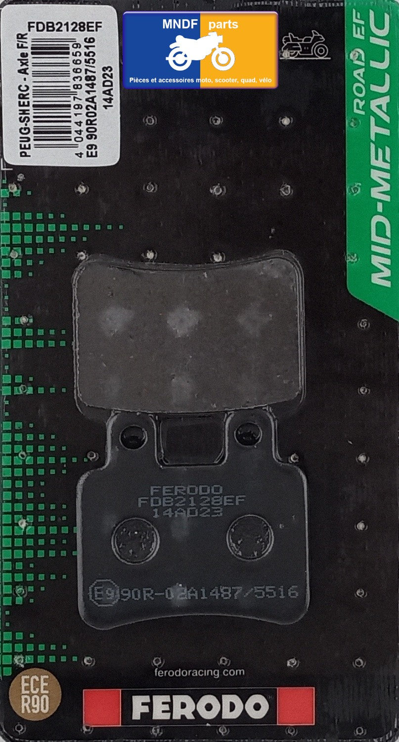 Plaquettes de frein Ferodo semi-métal type FDB2128EF