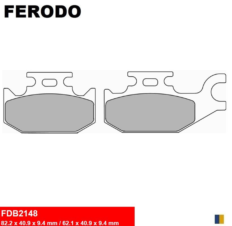 Plaquettes de frein Ferodo semi-métal type FDB2148EF