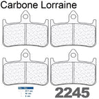Plaquettes Carbone Lorraine de frein avant - Honda NSR 250 RJ 1988+