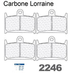 2 jeux de plaquettes Carbone Lorraine type 2246