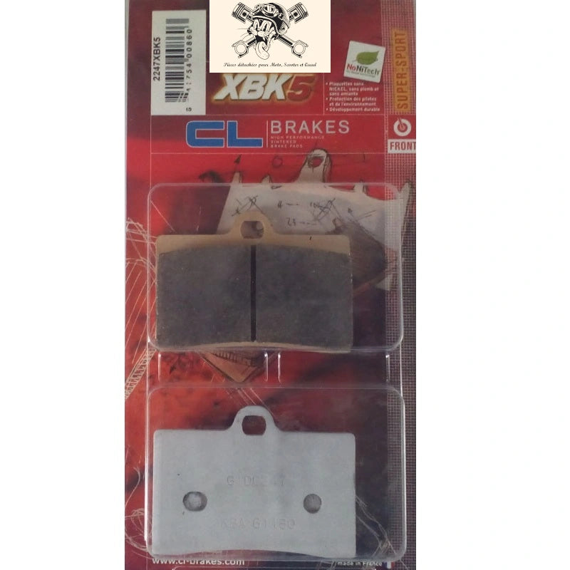 Plaquettes Carbone Lorraine de frein avant - KTM 660 SMC 2003-2004