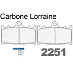 Plaquettes de frein Carbone Lorraine type 2251