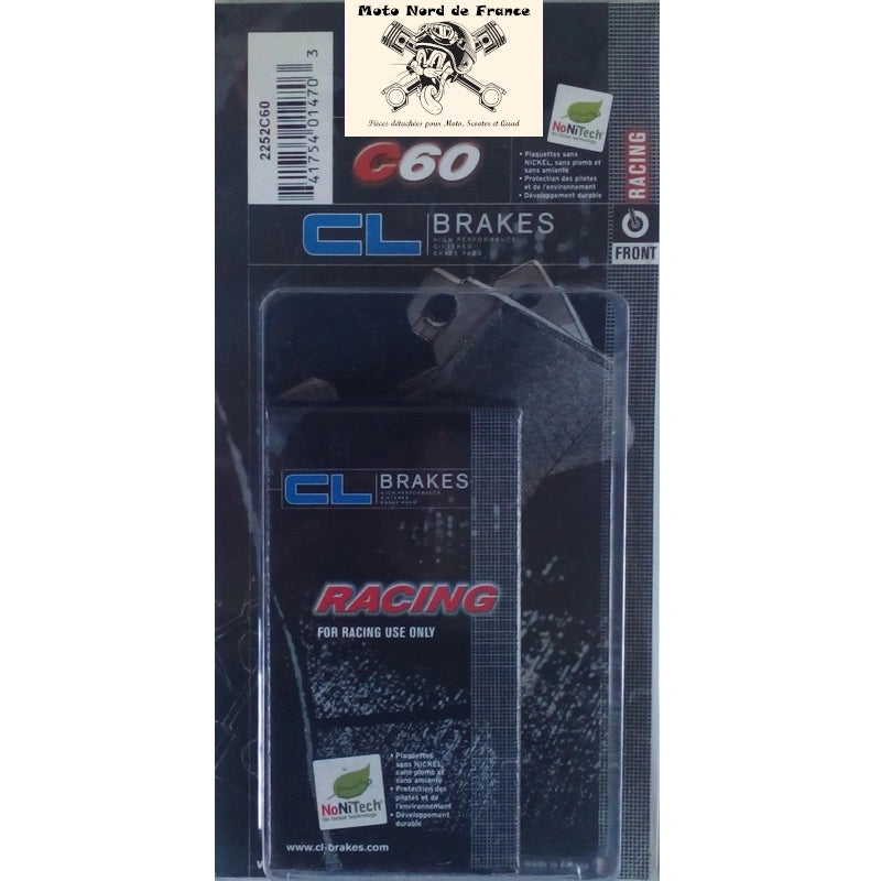 Plaquettes de frein Carbone Lorraine type 2252 C60