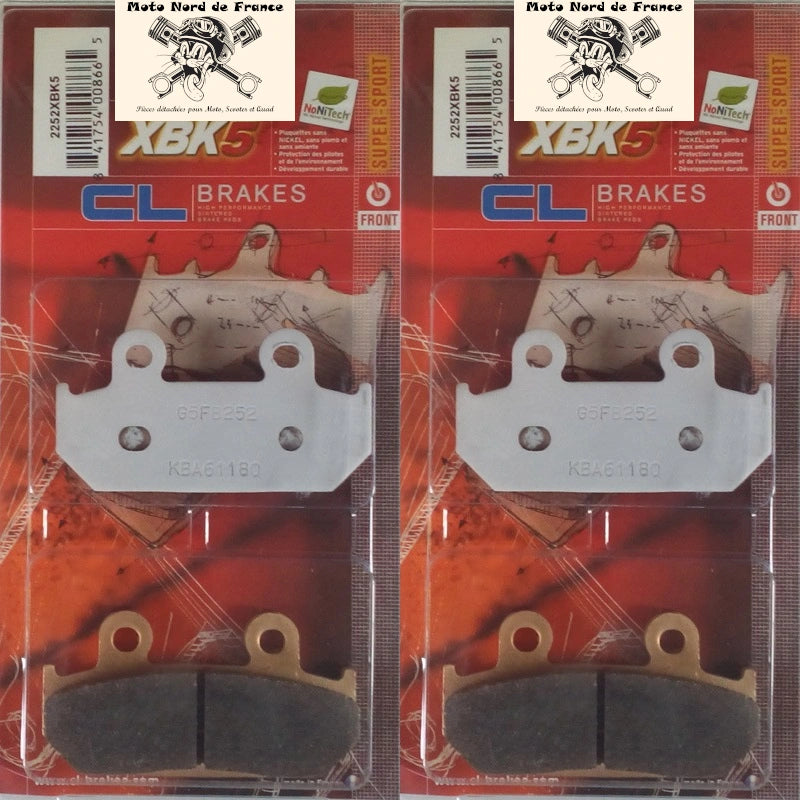 Plaquettes Carbone Lorraine de frein avant - Honda CBR 600 F Hurricane 1987-1990