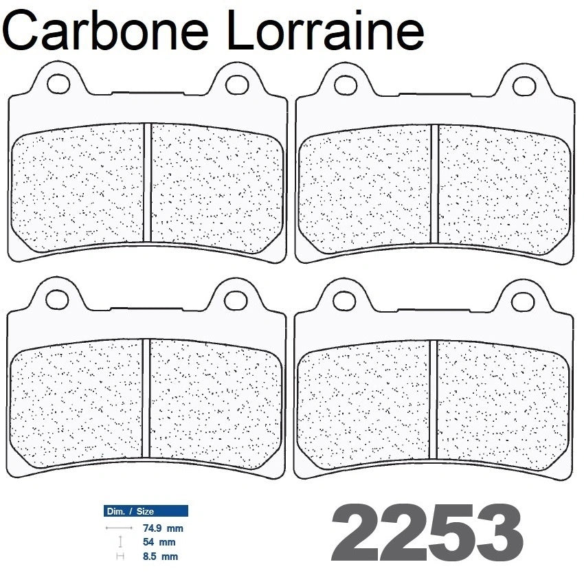 Plaquettes Carbone Lorraine de frein avant - Yamaha XVZ 1300 A Royal Star 1996-2001