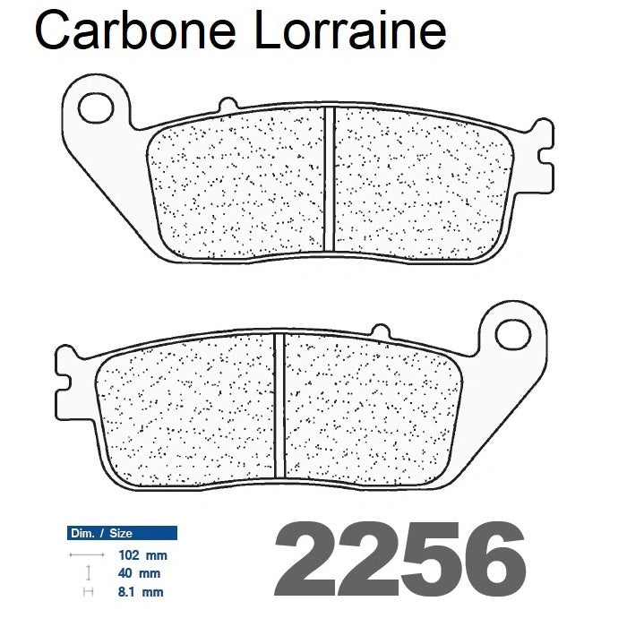 Plaquettes de frein Carbone Lorraine type 2256 XBK5