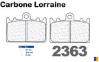 Plaquettes de frein Carbone Lorraine type 2363 A3+