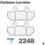 Plaquettes de frein Carbone Lorraine type 2248 A3+