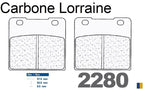 Plaquettes Carbone Lorraine de frein arrière - Suzuki VS 1400 GL Intruder (VX51L) 1987-2004