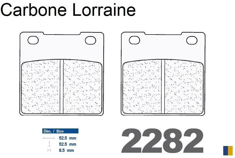 Plaquettes Carbone Lorraine de frein arrière - Suzuki GS 500 F 2004-2008